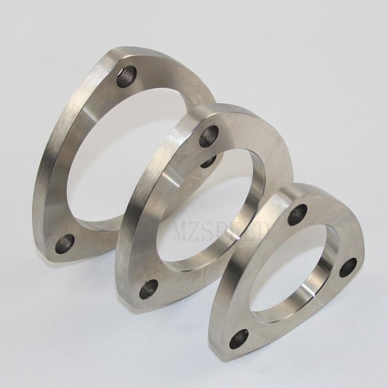 304 Stainless Steel flange universal 51mm 63mm 76mm welded 3-hole movable flange Used for  Automobile exhaust pipe and equipment