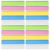 Clear Flexible Colored Rulers Set for Students – 25pcs Classroom Measuring Supplies for Teachers and Learners