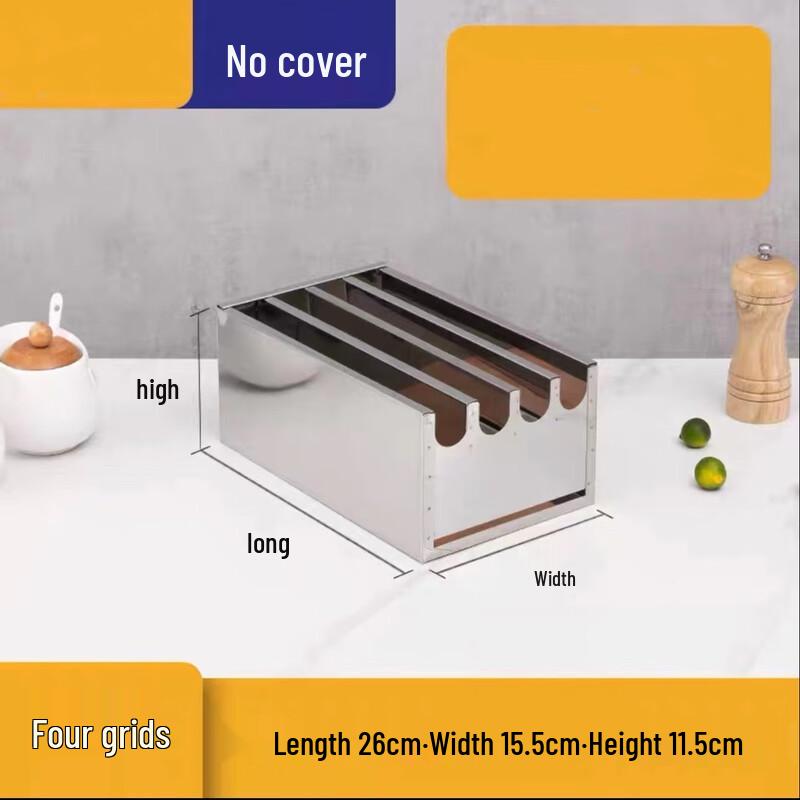 

Stainless Steel 4-Slot Countertop Knife Holder