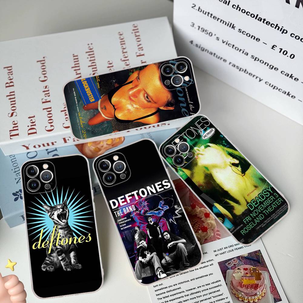 Alternative Metal Band Deftones Phone Case For IPhone 11 13 16 12 17 14 15 Pro Max Plus Soft Clear Back Cover Coque