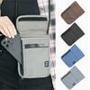 1 Stück Wasserdichte RFID-Nylon-Aufbewahrungstasche Reise Dokumenten Karten Reisepass Tasche Halsbörse Geld Dokumenten Karten Reisepass Beutel