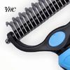 Dog Deshedding Brush Pet Detangling Rake with Comb, Double-Sided Undercoat Cat Dematting Brush, Comb for Tangles Removes And Loose Fur, Gentle