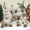 Cross-Border Christmas Snowman Pendant & Knitted Reindeer Doll for Tree Decoration