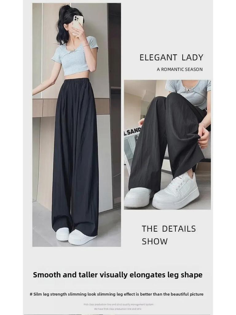 Southeast Asian Cotton & Linen Wide-Leg Lazy Summer Pants