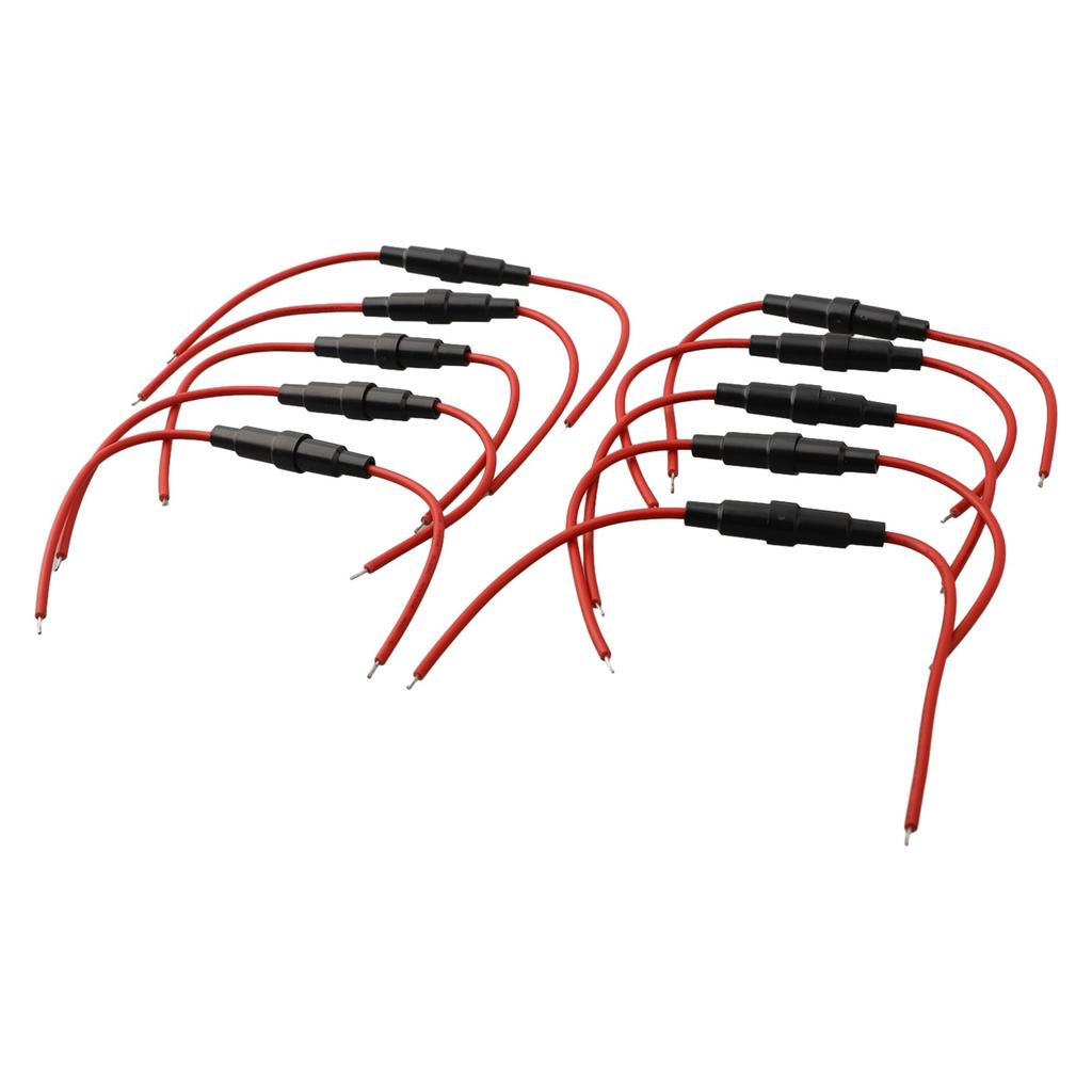 10 Count FastBlow Fuse Holder Screw Type Inline Fuse Holder 5x20mm Compatibility with Glass Fuse Maximum Voltage 250V