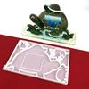 Elephant Cow for Turtle Photo Frame Pendant Silicone Mold Resin Casting Jewelry