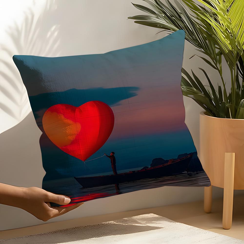 

Creative Heart Stealing Theme Pillow Case Home Living Room Decoration Linen Pillow Cases Cushion Cover 30X30cm