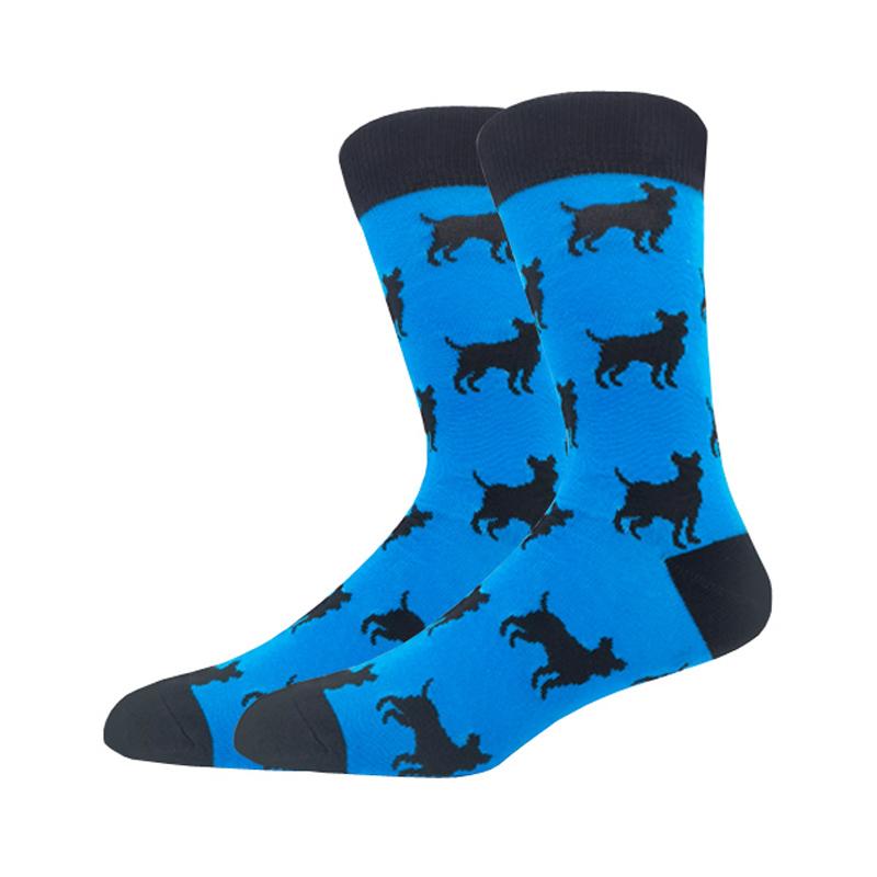 Modă Bărbați Toamnă Iarnă Șosete Skateboard Fericit Creativ Pinguin delfin rechin koala Șosete Noutate Echipaj Amuzant Șosete Bărbătești