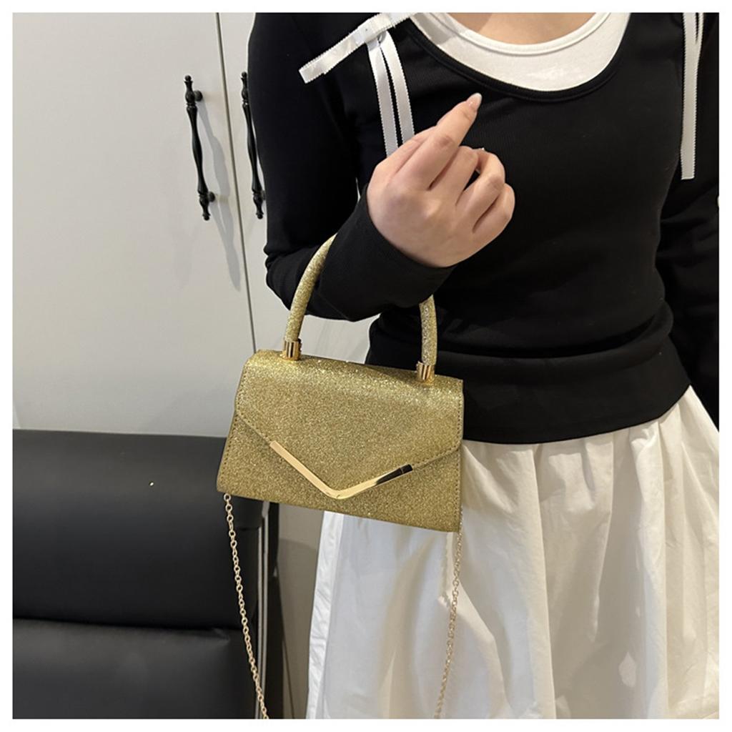 Pure Colour Women Trend Casual Simple Commuter Single Shoulder Crossbody Small Square Bag