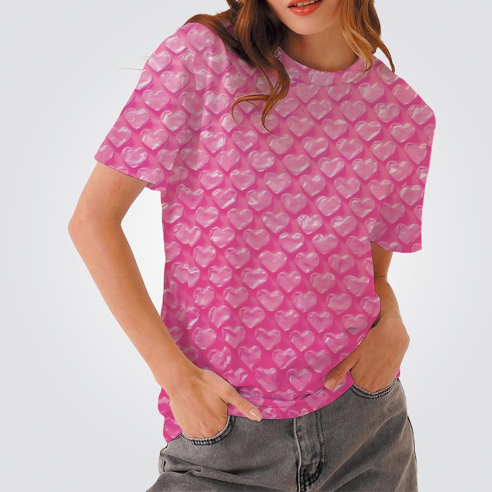 

Летние футболки с 3D-принтом Sparkling Scales для женщин, повседневная мода Y2k, футболка с коротким рукавом, футболки с круглым вырезом, топы, одежда XL