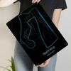 Road America Rennstrecke Karte Metall Wandkunst Rennstrecke Dekor für Zuhause Garage Büro Geschenk