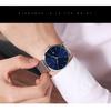 Japanese Movement Waterproof Blue Steel Band Fashion Trend Watch Trendy Men Korean Version Simple Ultra-thin Calendar Men's Watch