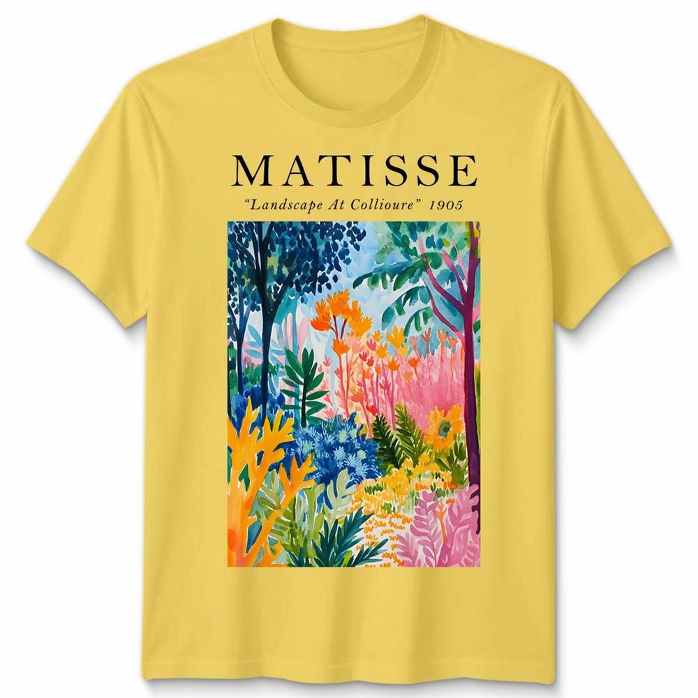 Henri Matisse Unisex T-Shirt Landschaft bei Collioure Kunst Meme Lustiger Stil Geschenk