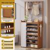 Multi-layer Dustproof Bamboo Shoe Rack for Entryway