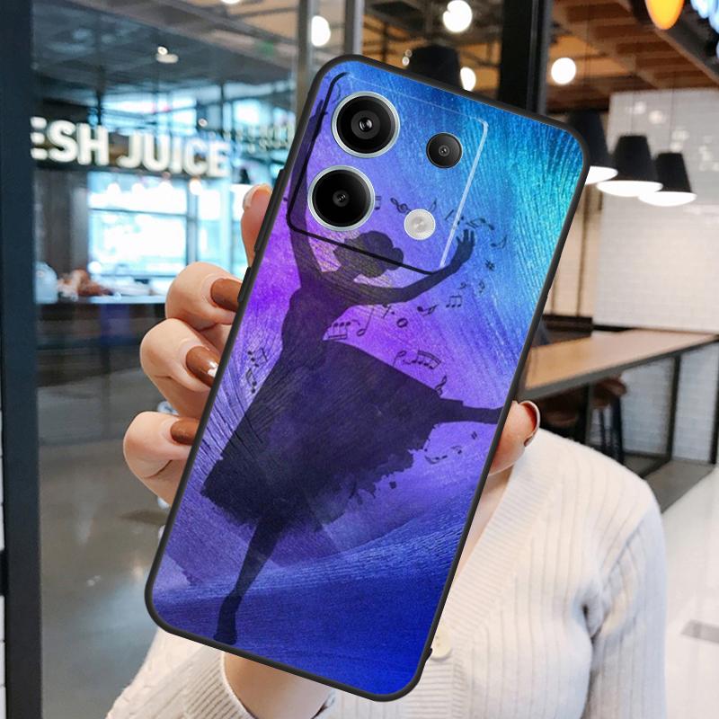 Ballet Ballerina Dancer Case For Xiaomi Redmi Note 14 Pro 10 11 12 13 15 Pro Plus Redmi 15 10C 12C 13C 14C 15C Cover