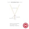 Stylish And Simple S925 Sterling Silver Daily With Three Diamond-Encrusted Light Luxury Wedding Women'S Collarbone Necklace