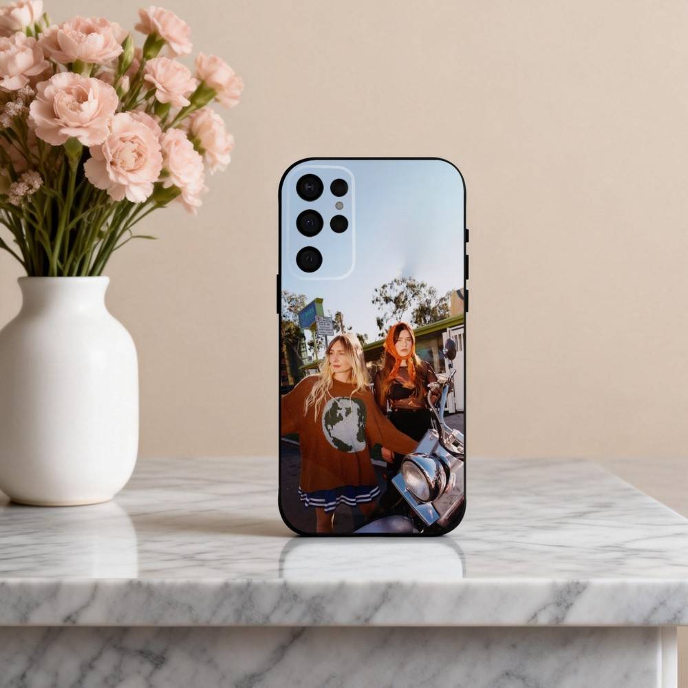 

Independent rock W-Wet L-Leg Band Phone Case For Samsung S25,S24,S21,S22,S23,S30,Ultra,S20,Plus,Others Soft Black Case Samsung S21Ultra