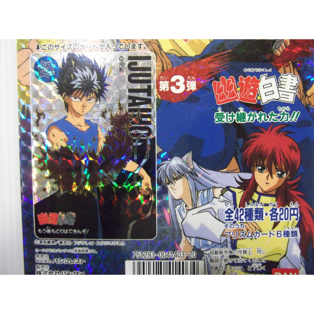 Used Yu Yu Hakusho Carddass 20 Case Mount 3rd Edition Inherited Power!! (1993 Carddass PP Card Amada)