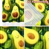 2D flat Photography Backdrop Scene Tapestry Cute Smiling Avocados 100% Polyester Holiday Decorations Use for Suitable for