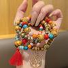 Bohemian Bracelet Set for Women, Layered Beaded Stackable Bracelets with Tree of Life Charm & Tassel, Vintage Ethnic Boho Jewelry for Daily & Gift
