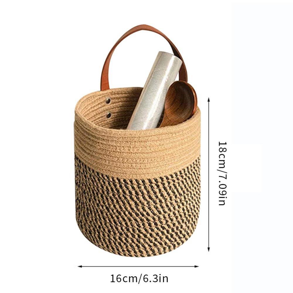Storage Baskets Hanging Storage Organizer Hanging Flower Pot Woven Basket