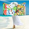 Custom Name Cute Pokemon Watermelon beach towel,quick drying absorbent beach towel,outdoor sports swimming beach towel,Soft and comfortable
