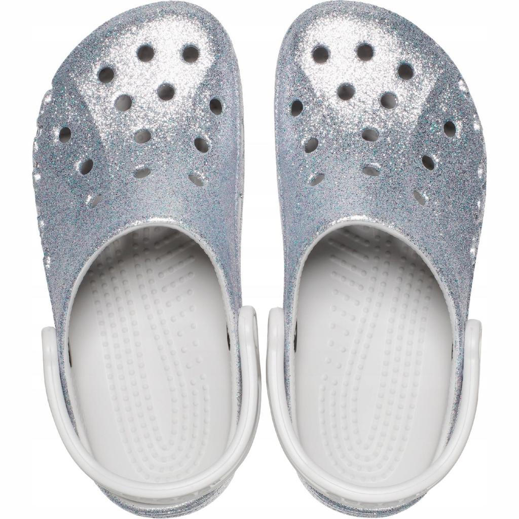 Zoccoli Sandali da Donna con Glitter Decorazione Fai da Te Zoccoli Baya Glitter Clog Argento Grigio 38-39 EU