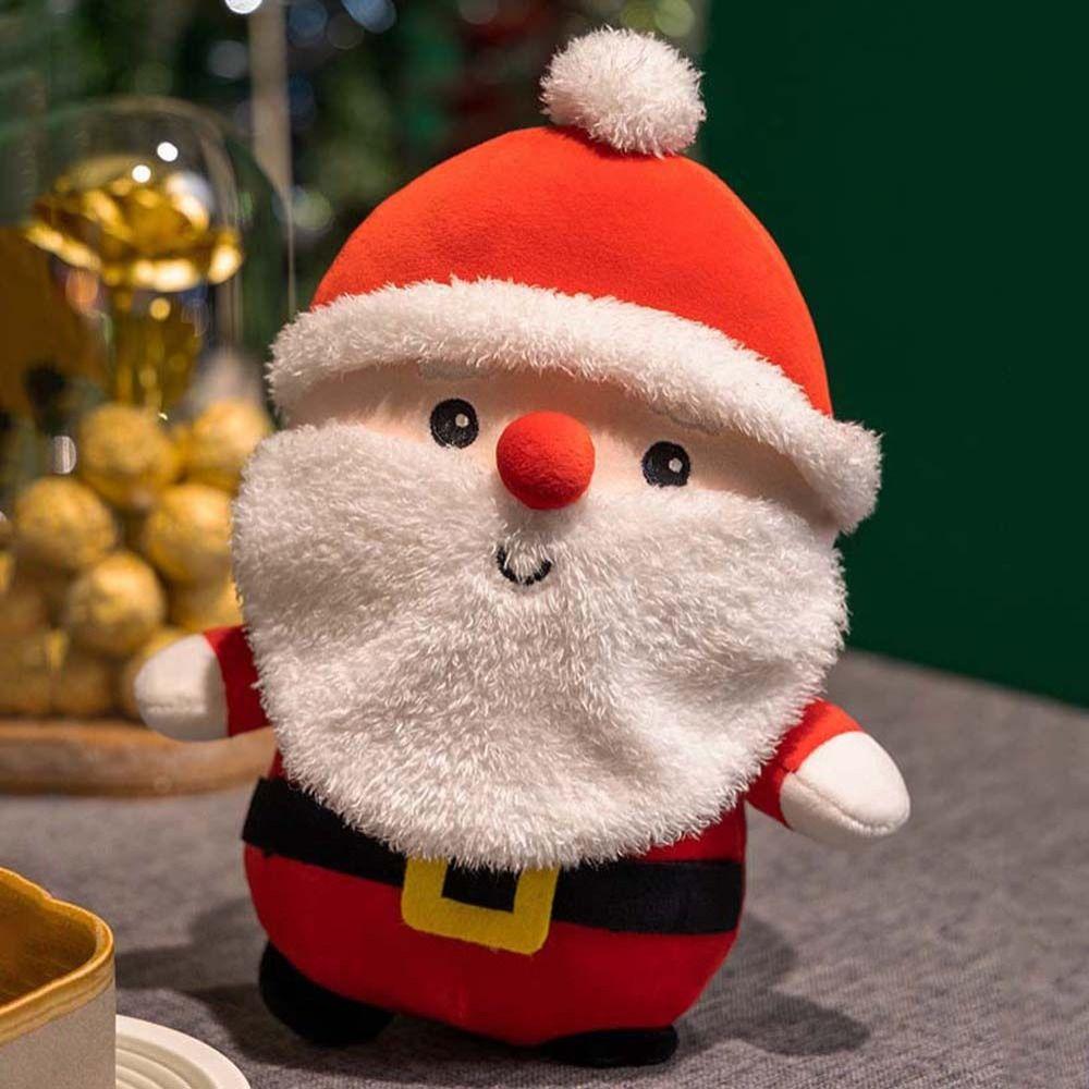 Ornaments Plush Pillow Christmas Elk Plush Toy Deer Plush Doll Animal Doll Santa Claus Stuffed Toy