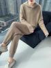 Women's Mid-Length Hooded Mink Velvet Sweater Dress - Thick Knit, Loose Fit, Autumn/Winter Pullover.