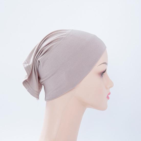 Women Turban Hat Modal Ethnic Top Hat Lightweight Breathable Hair Bag Elastic Fit Outdoor Activities Headwear