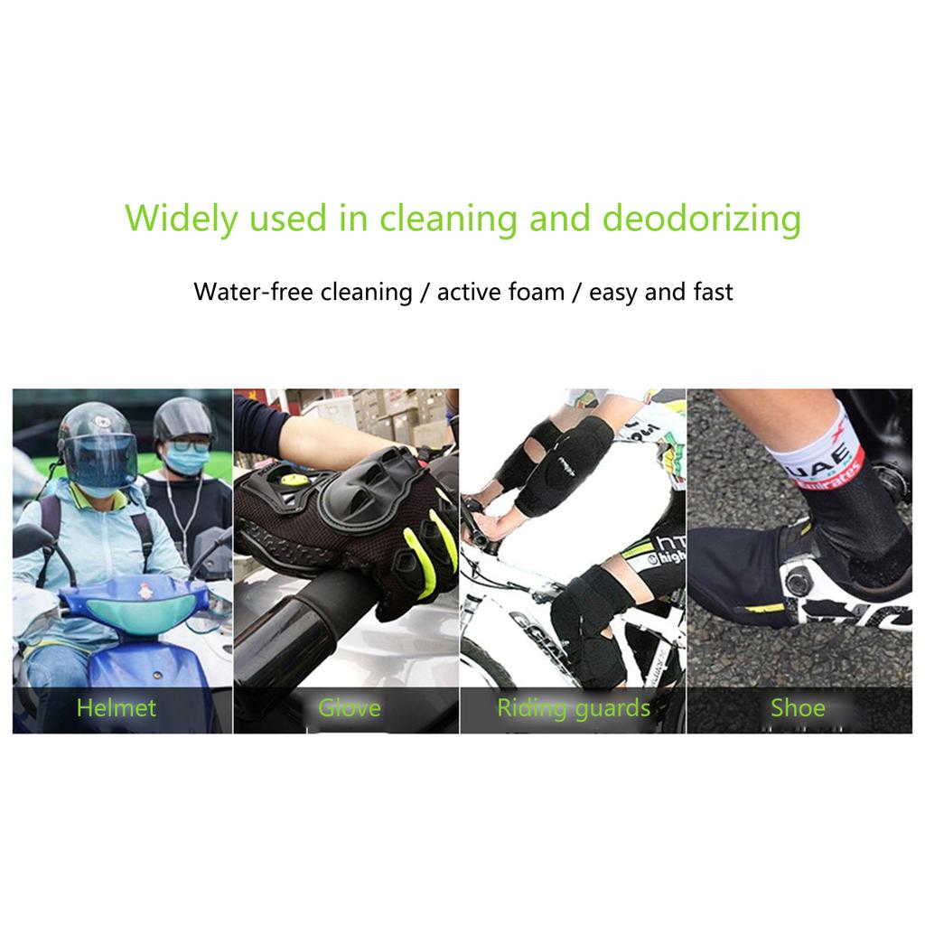 450ML Motorradhelm-Reiniger Fahrzeug-Schutz-Polierpflege-Set Motorradhelm-Pflegeset Helm-Deodorierer
