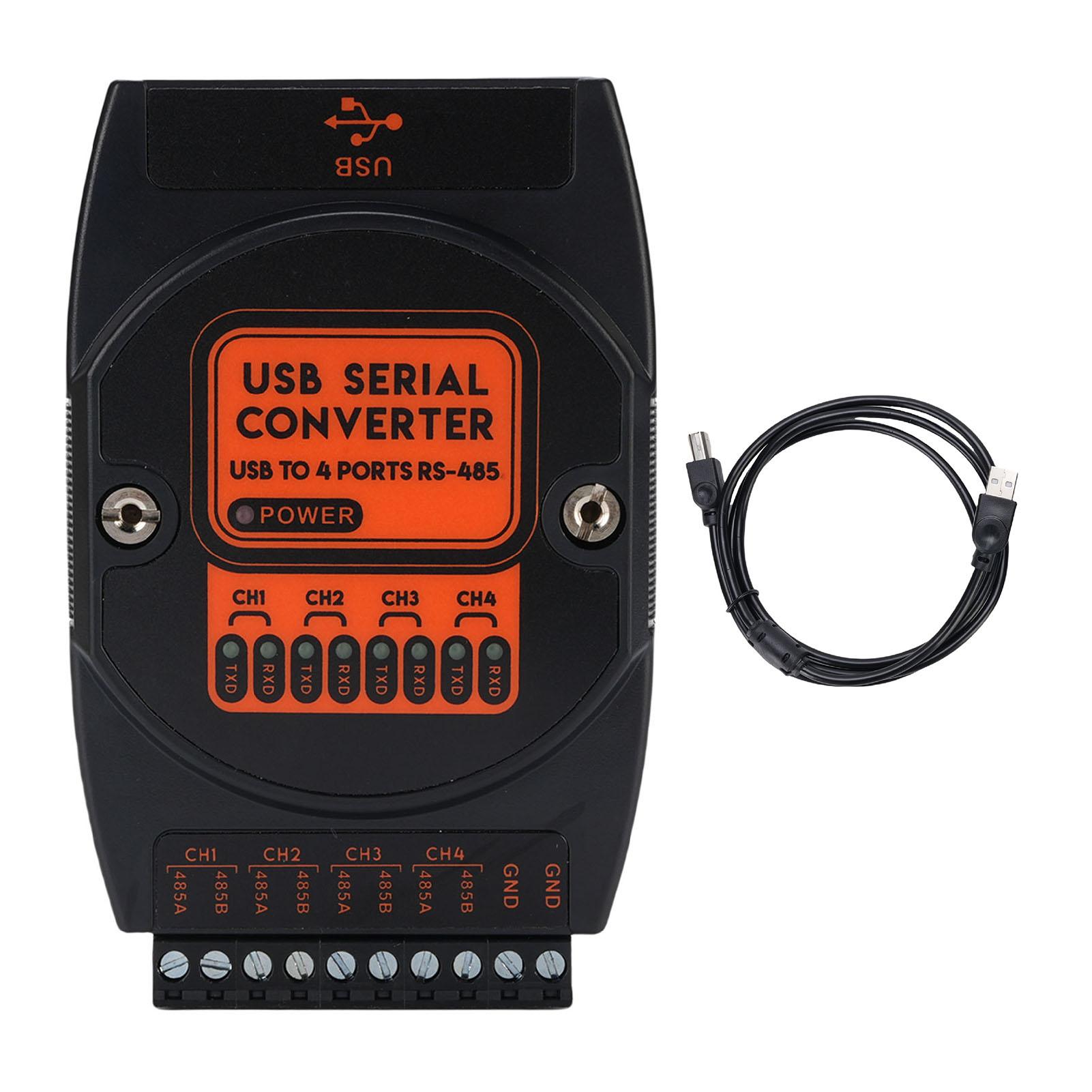 

Digital Isolated Converter Back Clip Design Industrial Grade USB to 4 Way 485 Serial Isolated