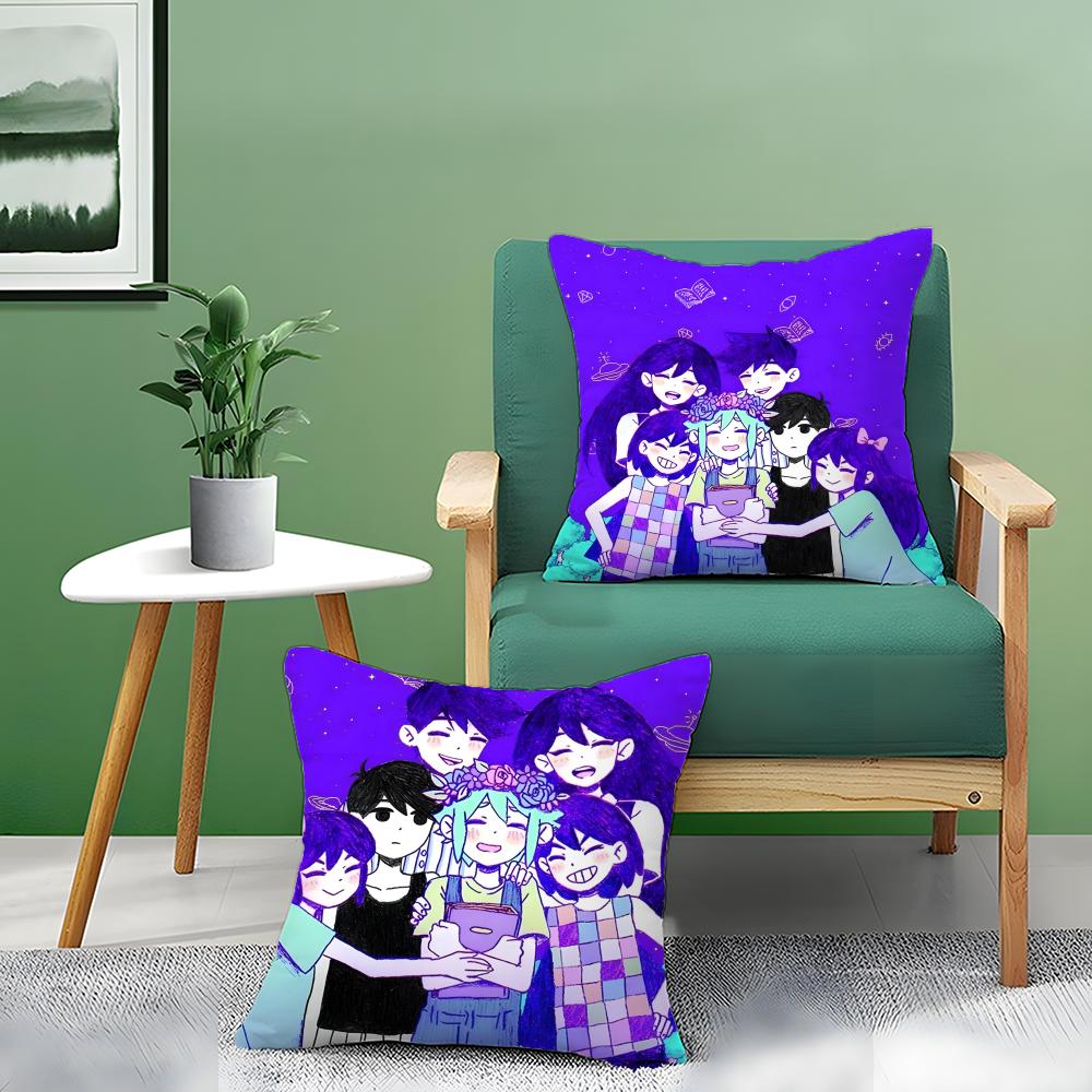 Horror Game O-Omori Personalized Pillow Case Pattern Printed Pillowcase For Living Room Sofa Cushion Cover & Bedroom Decor