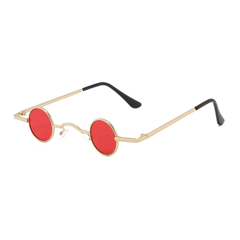 Retro Hippie Small Round Sunglasses For Men Women Vintage Metal Frame Mini Round Sun Glasses Hip-hop Eyewear UV400 For Outdoor