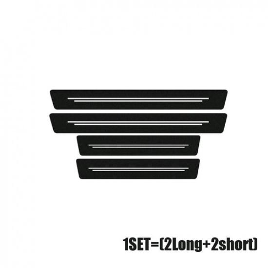 4PCS Car Door Plate Sill Scuff Cover Anti-Scratch Sticker Protector Strip Trim