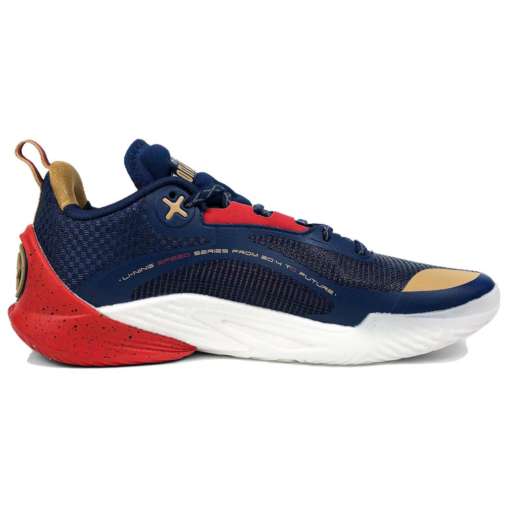 Li Ning Flash 10 CBA Nanjing Team Professional Basketball Shoes Men Sneakers Blue ABAT085-12