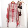 Tassels Sunscreen Scarf Shawl Paisley National Style Cloak Elegant Cardigan Cape  Beachside