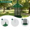 Bird Feeder Birdfeeder Metal with Hook Squirrel Weather Resistant for Backyard Outside Garden Patio