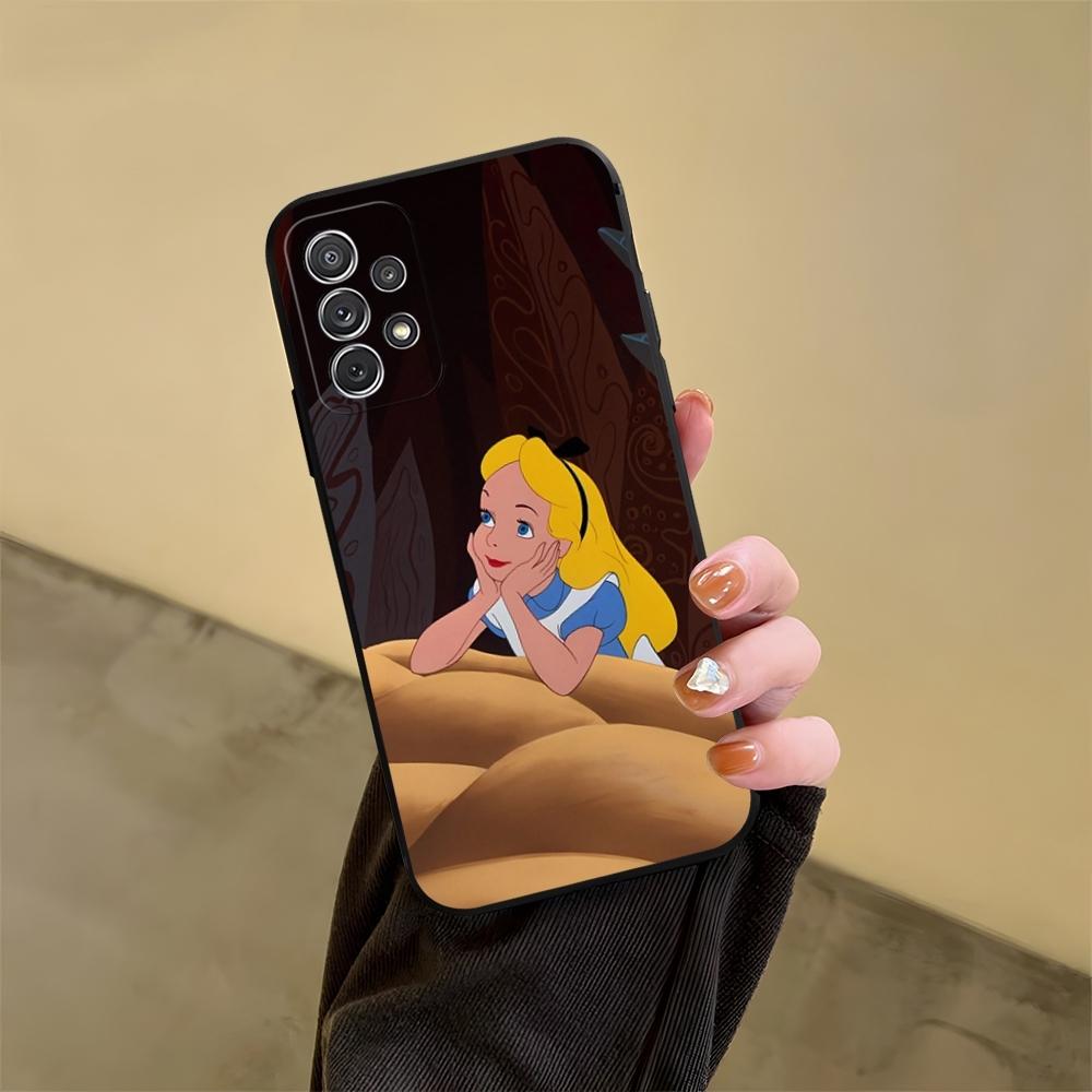 Alice in Wonderland Phone Case for Samsung Galaxy S23 S24 S20 S21 S22 Ultra Fe Plus M54 A34 A54 A24 A52 A53 Coque