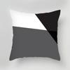 Black and White Gray Geometric Decorative Pillowcase Living Room Office Ornaments Home Pillowcase