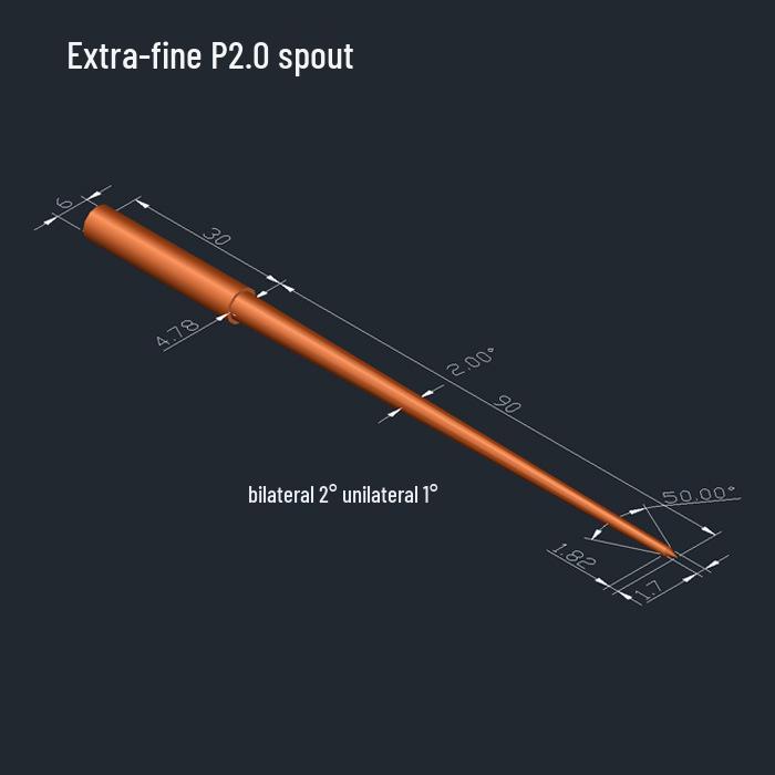 Extra Long EDM Electrode Rod for Submarine Gate Injection - Purple and Tungsten Copper