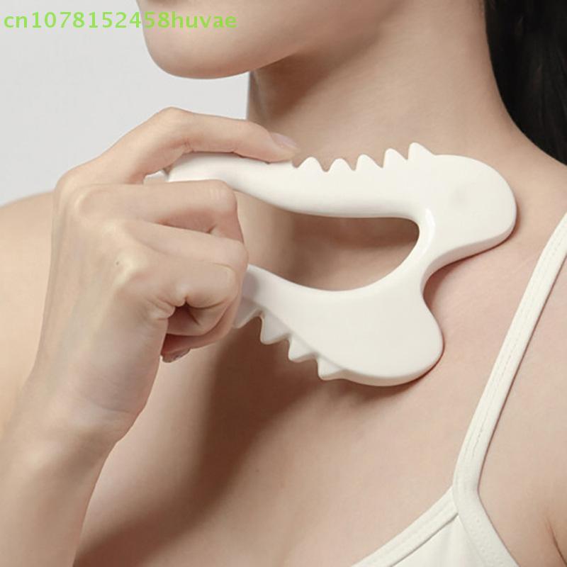 1 Pc Ceramic Gua Sha Soard Skin Scraping Tools Face Massager Head Massager Whole Body Relax Body Meridian Scraper Massage Tool