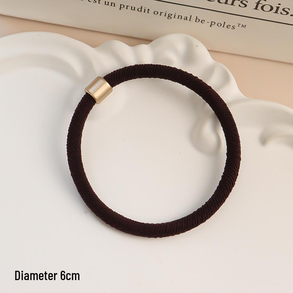 

Прочная резинка для волос с высокой эластичностью, ребристая резинка для густых волос - Универсальная, бесшовная, практичная, базовый стиль