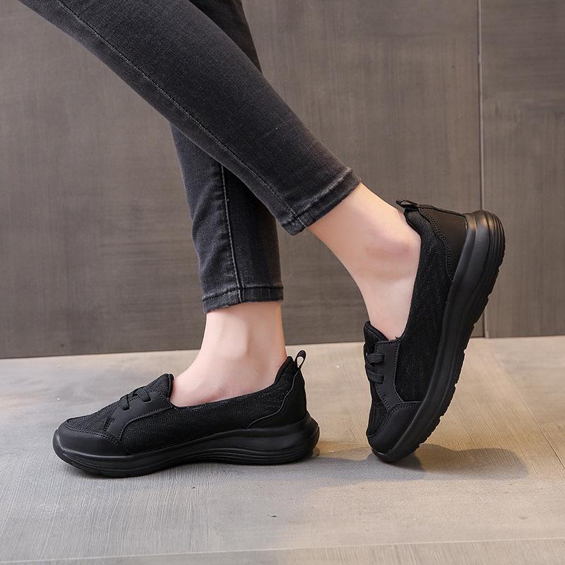 2025 Healthy Walking Shoes, New Foot-fitting Lazy Shoes, One Pedal, Four-season Casual Women's Shoes, Mother Shoes, Low-top Flat Bottom