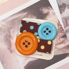 Hair Clips 1 Pair Adorable Polka Dot Button Decor Non Slip Hair Accessory for Toddler Girls School Travel Use