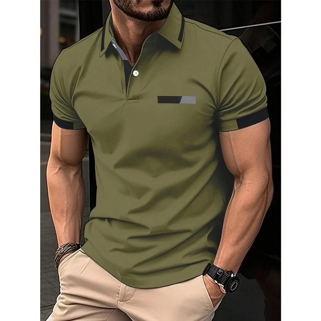 The new men's POLO shirt for summer 2026 features a casual fashionable comfortable print