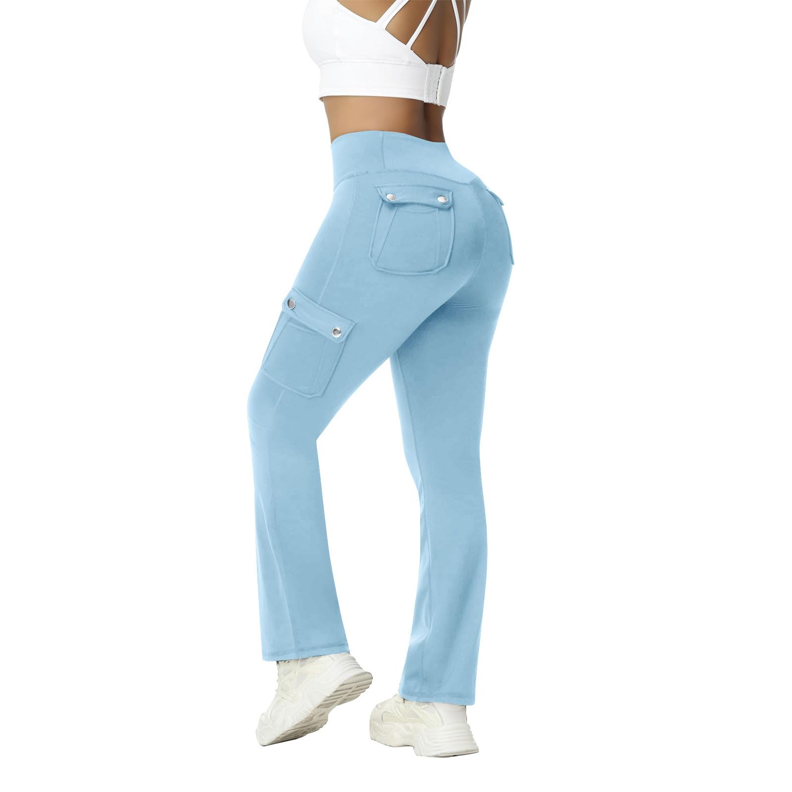 

Women s Fashion Stretch Yoga Pants Stretch High Waist Casual Tight Pants M