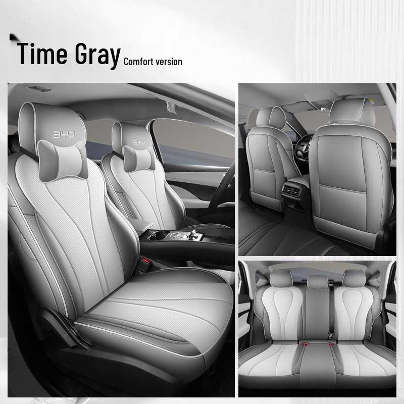 BYD Sea Lion Leather Seat Cushion - Fits 25 Car Models, All-Season, Breathable, Full Coverage.