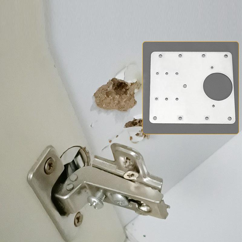 Stainless Steel Furniture Hardware Repair Hinge Plate for Kitchen Doors for Living Room School & Hospital Applications