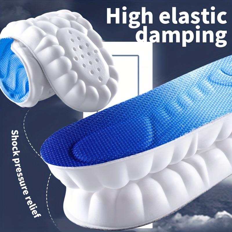 Soft PU Insoles for Men and Women - Cushioned Arch Support Inserts, Shock Absorbing & Sweat Absorbing Shoe Pads for Sports, Work & Daily Wear